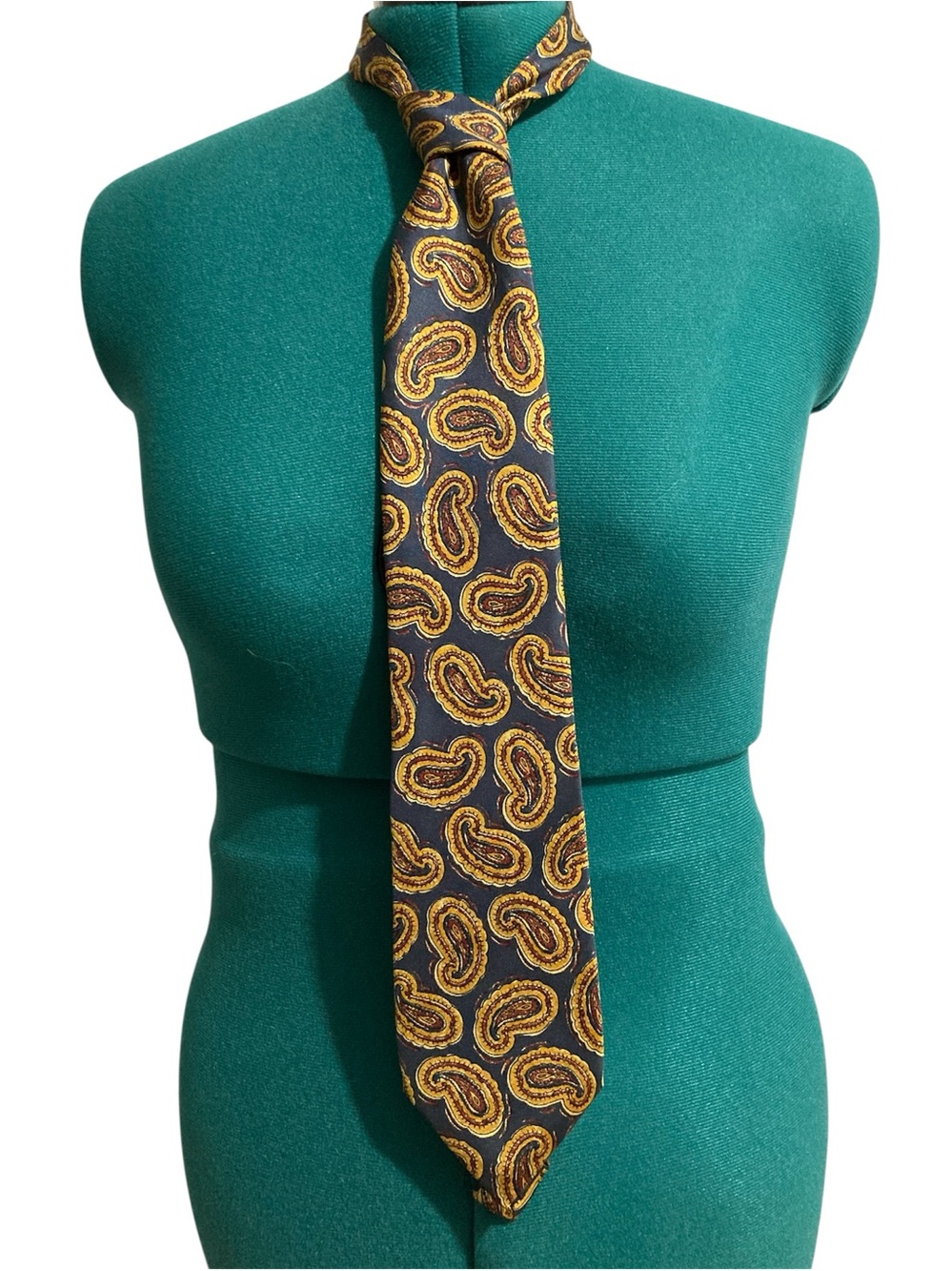 Fendi Paisley Print 100% Silk Neck Tie